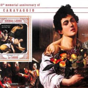 A6908- SIERRA LEONE - ERROR MISPERF Stamp Sheet - 2020 - CARAVAGGIO, ART