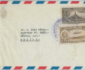 74559 - VENEZUELA - POSTAL HISTORY -  COVER  to MEXICO  1944  - CENSOR TAPE