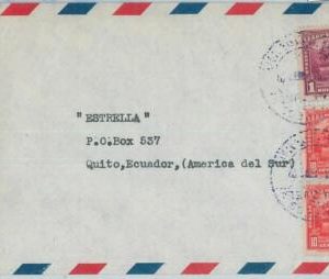 74565 - VENEZUELA - POSTAL HISTORY -  AIRMAIL COVER  to ECUADOR 1943 - CENSORED!