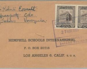 74567 - VENEZUELA - POSTAL HISTORY -  REGISTERED COVER  to USA  1955