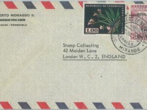 74578 - VENEZUELA - POSTAL HISTORY -  AIRMAIL COVER to GB 1965