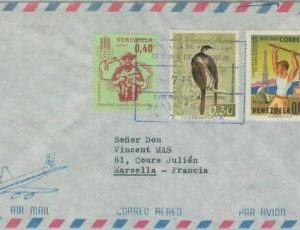 74592 - VENEZUELA - POSTAL HISTORY -  Airmail COVER to FRANCE 1963 Birds
