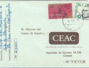 86139 - VENEZUELA - POSTAL HISTORY -  INTERNAL  Airmail COVER 1983 BICENTENIAL
