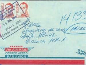 86145 - VENEZUELA - POSTAL HISTORY -  INTERNAL  Airmail COVER 1988