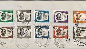 GEOGRAPHY - VENEZUELA  - 1961 STAMPS on COVER - Scott # 754-757 , C715-C720