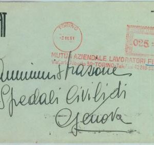 90433 - ITALY - POSTAL HISTORY - Red ADVERTISING Postmak: CARS auto FIAT 1951