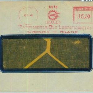90450 - ITALY - POSTAL HISTORY - Red ADVERTISING Postmak: CARS auto OIL 1949