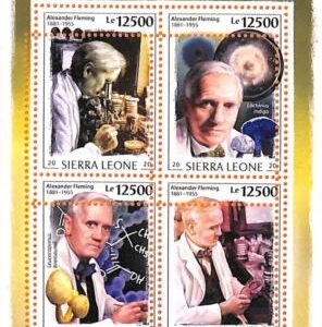 A6890 - SIERRA LEONE - ERROR MISPERF Stamp Sheet -2020 - sciences, Fleming