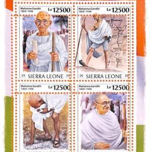 A6891 - SIERRA LEONE - ERROR MISPERF Stamp Sheet -2020 - Mahatma GANDHI