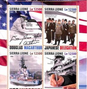 A6895 - SIERRA LEONE - ERROR MISPERF Stamp Sheet - 2020 -  WW2, Military