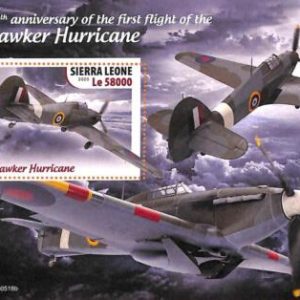 A6956 - SIERRA LEONE, Error, 2020, MISPERF SOUVENIR SHEET: Airplanes, WW II