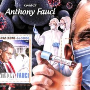 A6958 - SIERRA LEONE, Error, 2020, MISPERF SOUVENIR SHEET: Fauci, Medicine