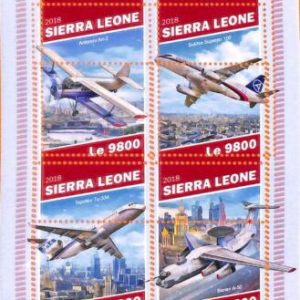 A6940 - SIERRA LEONE - ERROR MISPERF  Stamp Sheet - 2018 - RUSSIAN AVIATION