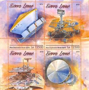 A6947 - SIERRA LEONE - ERROR MISPERF Stamp Sheet - 2019 - SPACE, Rover Spirit