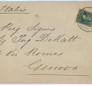 aa3076 - ARGENTINA - POSTAL HISTORY -  COVER to ITALY - 1899  BOLSA de COMERCIO