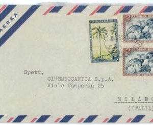 aa3084 - ARGENTINA - POSTAL HISTORY -  AIRMAIL COVER to ITALY   1956