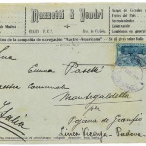 aa3088 - ARGENTINA - POSTAL HISTORY -  ADVERTISING  COVER to ITALY   1910