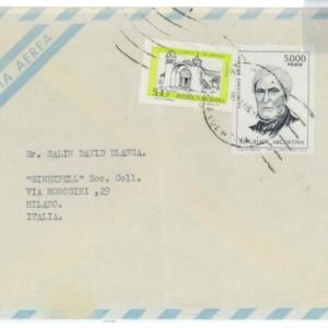 aa3092 - ARGENTINA - POSTAL HISTORY -  AIRMAIL COVER to ITALY   1982