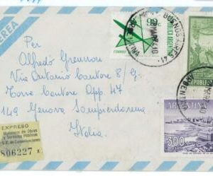 aa3093 - ARGENTINA - POSTAL HISTORY - Registered Express COVER to ITALY  1974