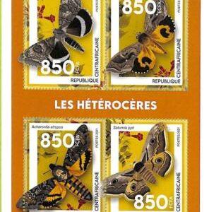 A7541 - CENTRAFRICAINE -  Stamp Sheet - 2021 - Nature Butterflies