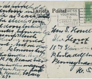 aa3111 - ARGENTINA - POSTAL HISTORY -  POSTCARD to the USA postmarked on arrival