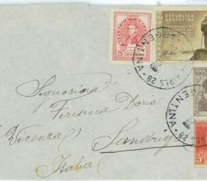 aa3112 - ARGENTINA - POSTAL HISTORY -   COVER to ITALY   1951