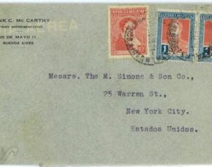 aa3114  -  ARGENTINA - POSTAL HISTORY -  AIRMAIL COVER to the USA 1935