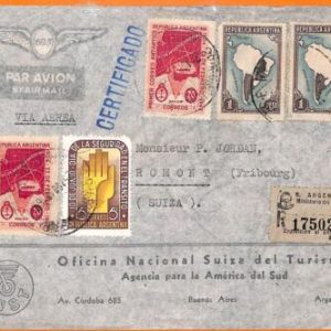 aa2799 - ARGENTINA - POSTAL HISTORY - COVER to SWITZERLAND 1948  Antarctic