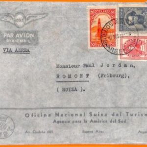 aa2804 - ARGENTINA - POSTAL HISTORY -  Airmail COVER to SWITZERLAND   1948