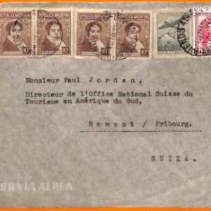 aa2806 - ARGENTINA - POSTAL HISTORY -  Airmail COVER to SWITZERLAND   1948