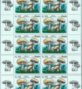 A1536 - ANGOLA, ERROR, MISPERF, Miniature sheet: 2018 Yellow-strainers Mushrooms