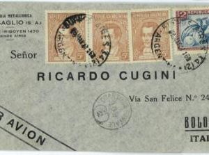 aa3004 - ARGENTINA - POSTAL HISTORY -  Airmail COVER  to  ITALY 1937