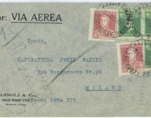 aa3007 - ARGENTINA - POSTAL HISTORY -  Airmail COVER  to  ITALY 1932