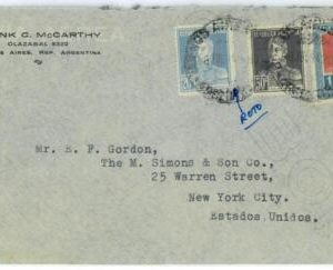 aa3012 - ARGENTINA - POSTAL HISTORY - Airmail  COVER to the USA 1934
