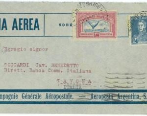 aa3011 - ARGENTINA - POSTAL HISTORY -  AIRMAIL COVER to ITALY  Aeropostale  1931