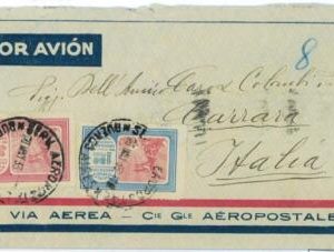 aa3013 - ARGENTINA - POSTAL HISTORY -  AIRMAIL COVER to ITALY  Aeropostale  1938