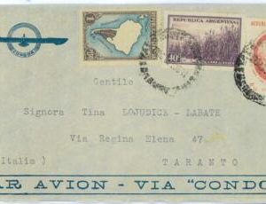 aa3015 - ARGENTINA - POSTAL HISTORY - Airmail COVER to ITALY via CONDOR 1932