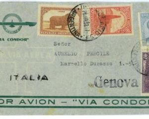 aa3016 - ARGENTINA - POSTAL HISTORY -  Airmail COVER to ITALY via CONDOR 1938