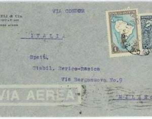 aa3024 - ARGENTINA - POSTAL HISTORY - Airmail COVER to ITALY via CONDOR 1930's