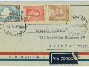 aa3030 - ARGENTINA - POSTAL HISTORY - Airmail COVER to ITALY  via CONDOR 1937