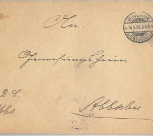 69993 - GERMAN COLONIES: SWA Namibia - POSTAL HISTORY: COVER  from WINDHUK 1906