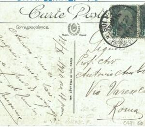 71382 - ITALY - POSTAL HISTORY - postcard sent from SOLUNTO ship - OLYMPICS 1928