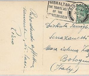 42147 - GIBRALTAR -  POSTAL HISTORY - POSTCARD with nice POSTMARK 1933