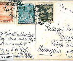 CHILE  - POSTAL HISTORY  - POSTCARD to HUNGARY ! 1951