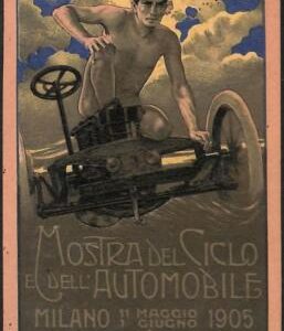 Lib0333 - VINTAGE ITALIAN illustrated  POSTCARD - AUTOMOBILE Show METLICOVITZ