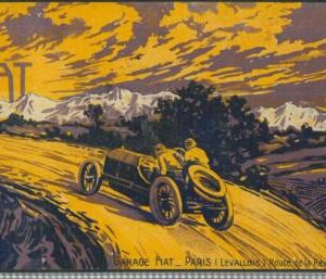 Lib961 - FRANCE - VINTAGE illustrated ADVERTISING POSTCARD - FIAT 1906