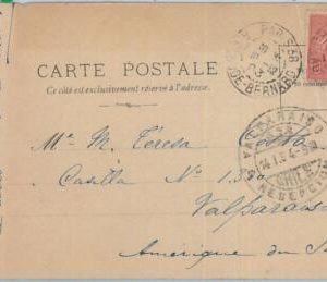 75130 - FRANCE - Postal History -  nice PARIS foto POSTCARD to CHILE ! 1903