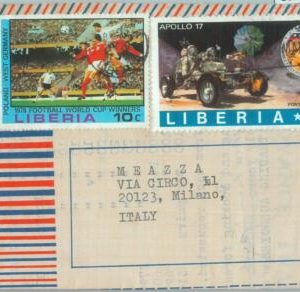 86900 -  LIBERIA - POSTAL HISTORY - Cover 1974: FOOTBALL space APOLLO 11