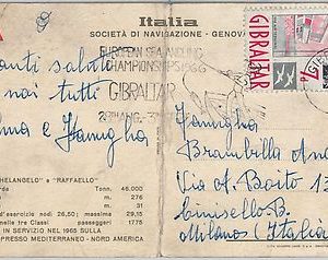 56678 -  GIBRALTAR - POSTAL HISTORY: POSTMARK  on  POSTCARD 1966 SPORT Fishing