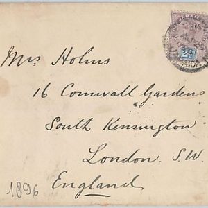 51880 - JAMAICA -  POSTAL HISTORY - COVER to ENGLAND  1896